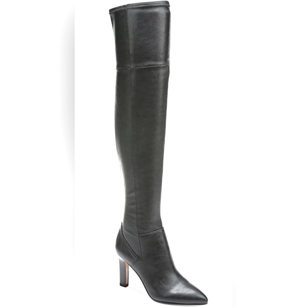 NWOT Franco Sarto Over the Knee Katie Pointed Toe Boots Black Size 8.5